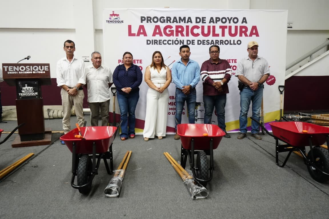 Ayuntamiento de Tenosique brinda apoyo a productores locales