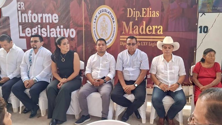 Gobierno municipal en el primer informe de actividades del diputado Elías Otoniel Madera Cordero