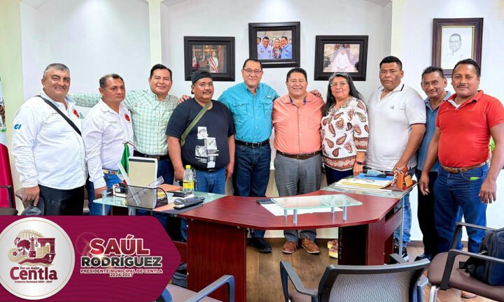 Saúl Armando Rodríguez Rodríguez dialoga con líderes del CATEM en Centla