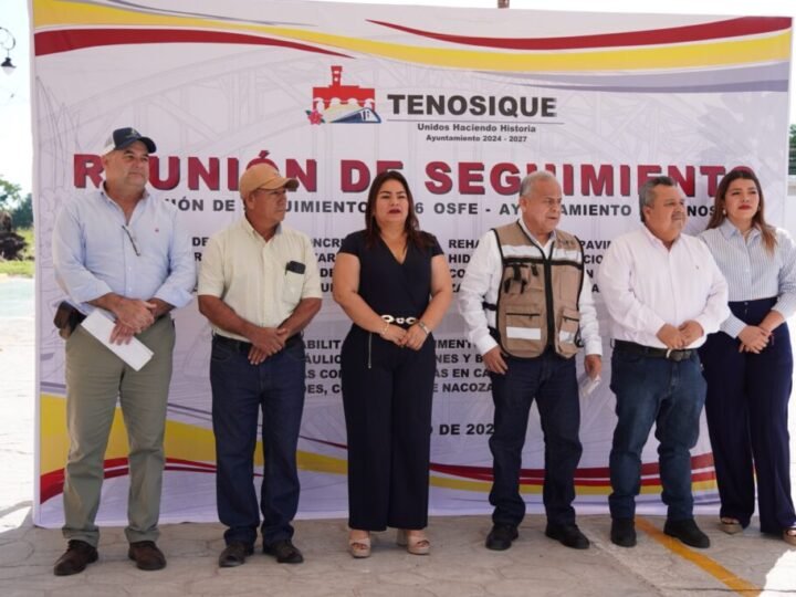 Tenosique impulsa la transparencia mediante la supervisión del OSFE en obras públicas