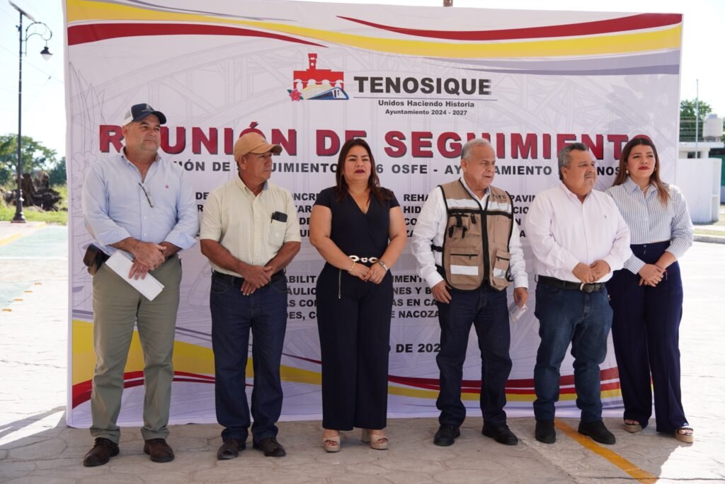 Tenosique impulsa la transparencia mediante la supervisión del OSFE en obras públicas