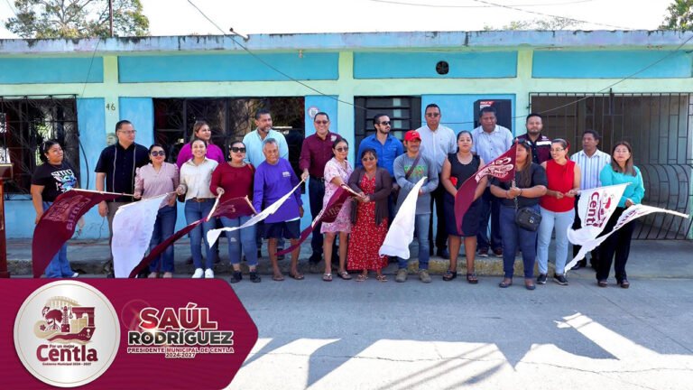 Saúl Armando Rodríguez Rodríguez da inicio a la construcción de drenaje en Frontera