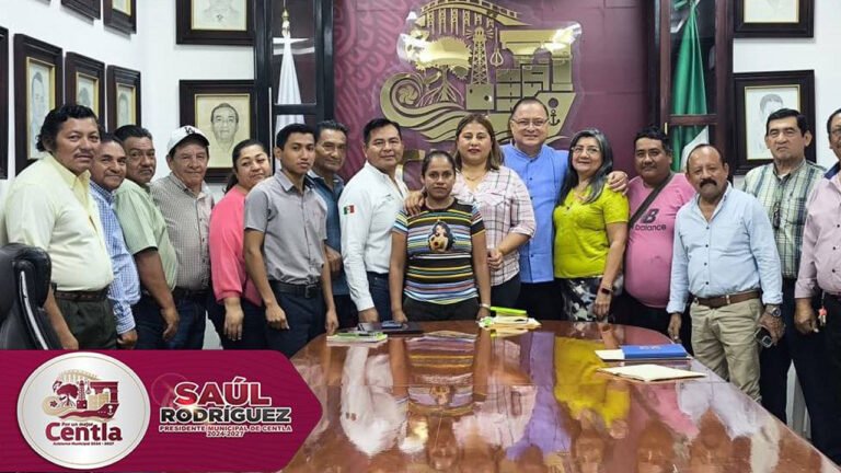 Ayuntamiento de Centla lleva a cabo encuentro con líderes sindicales del municipio