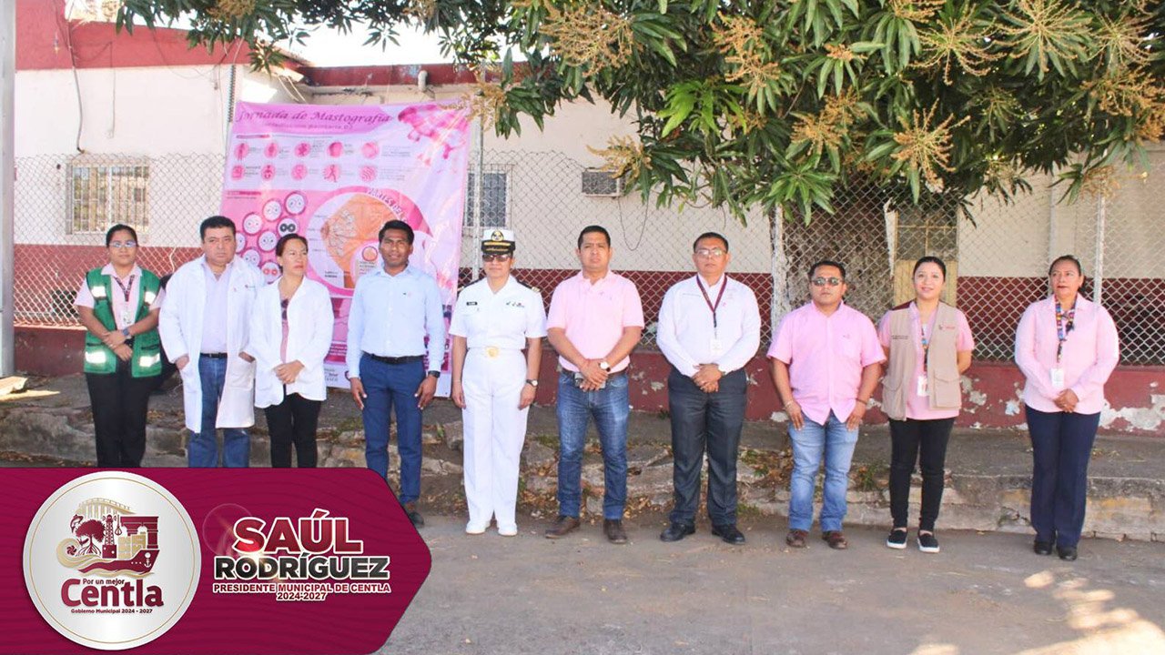 DIF Municipal apoya jornada de mastografía en la Jurisdicción Sanitaria No. 03 de Centla