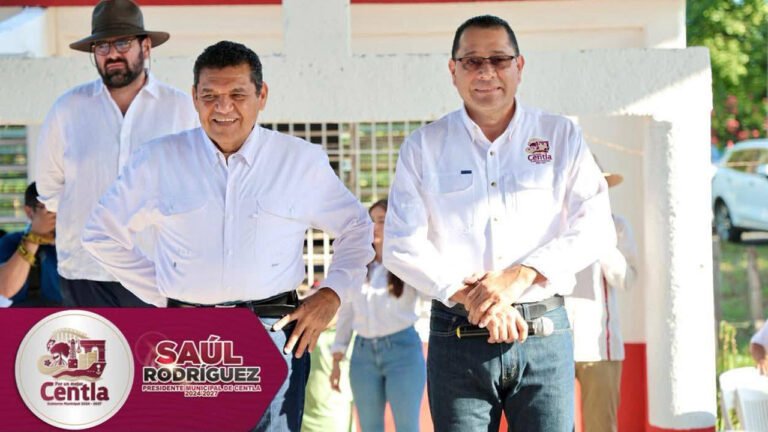 Saúl Armando Rodríguez acompaña a Javier May en la jornada de atención ciudadana en Boca de