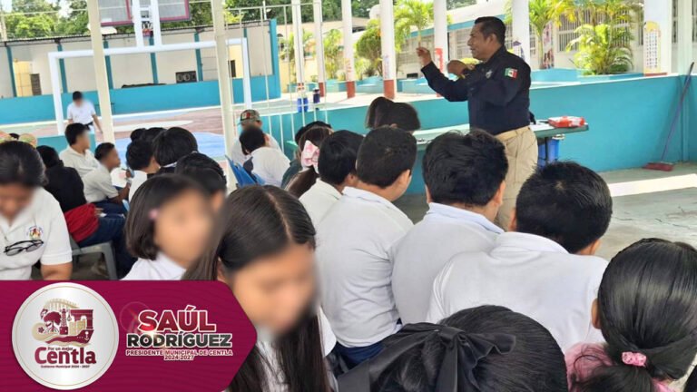 Seguridad Pública brinda charla sobre bullying y ciberbullying en la primaria Alberto Correa