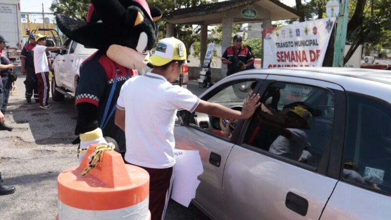 Promueven cultura vial entre estudiantes de Tenosique durante la Semana de Educación Vial 2026