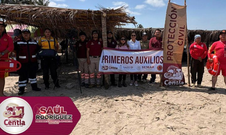 Bandera amarilla en las playas de Centla