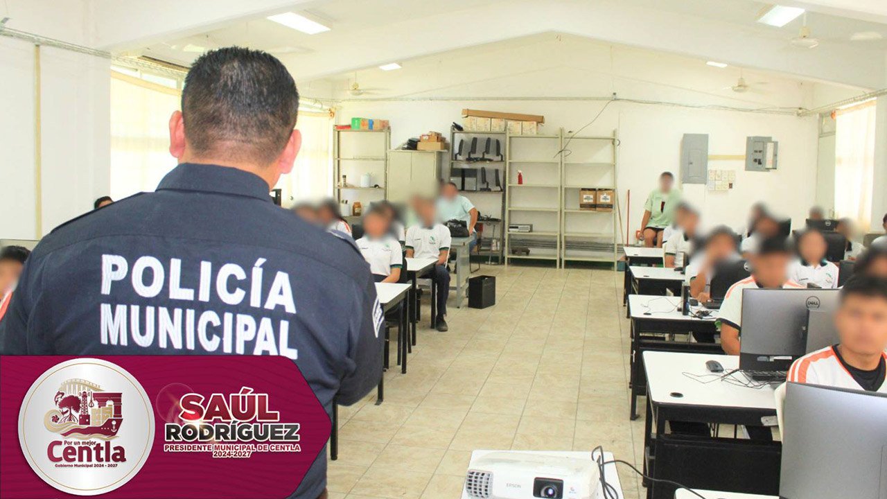 Gobierno de Centla imparte charla sobre prevención de adicciones a estudiantes del CECYTE No. 5