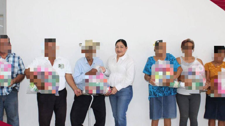 Entrega de despensas a ciudadanos centlecos por parte del DIF Municipal